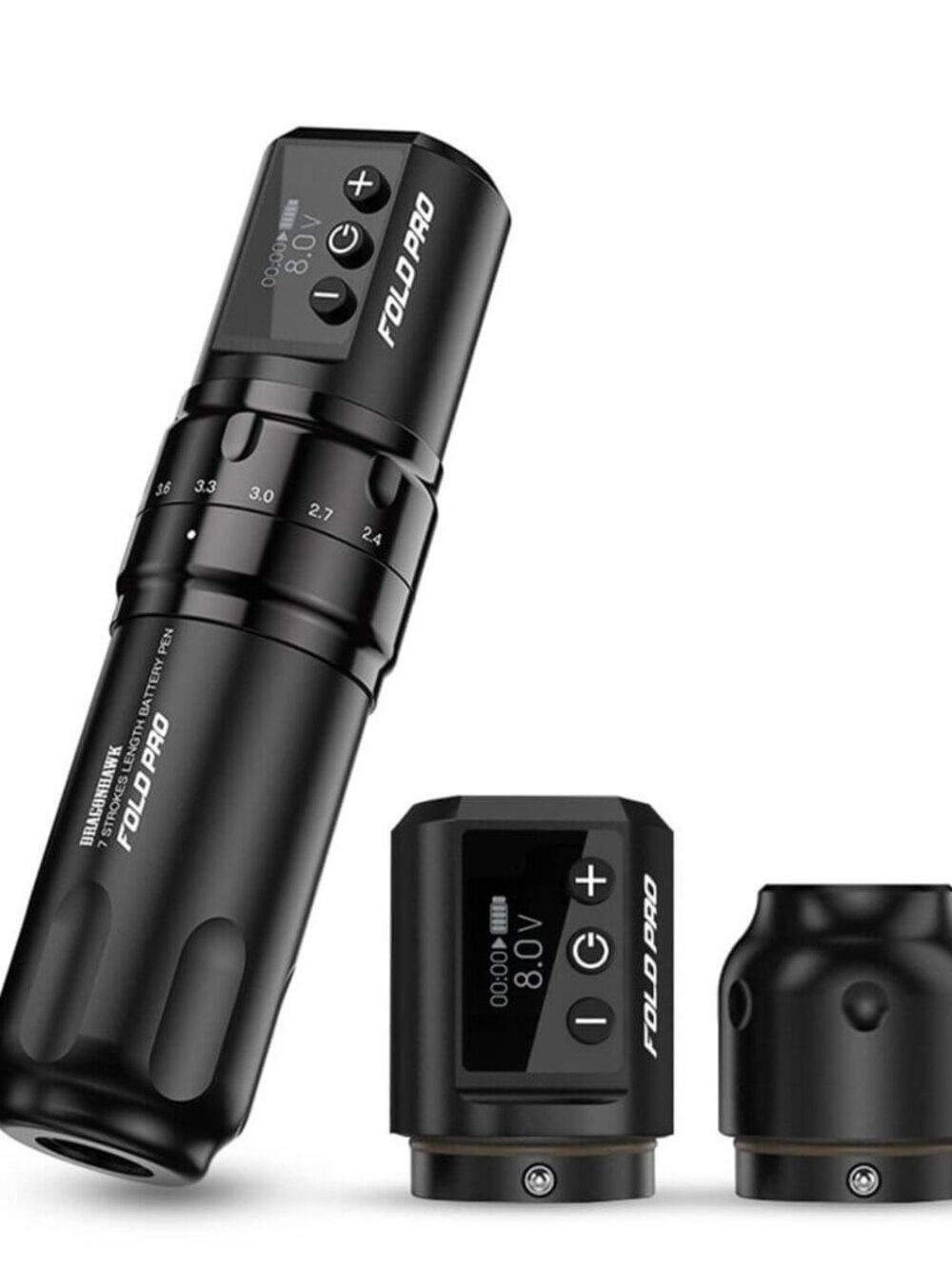 DRAGONHAWK Wireless Tattoo Pen Machine with 7 Stroke Lengths FOLD PRO